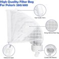 thumbnail image 2 of LLC Pool Cleaner Replacement Bags for Polaris 280 or 480 - Nylon Zipper Mesh Bags (2-Pack), 2 of 4