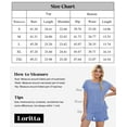 thumbnail image 5 of Loritta Pajamas Set for Woman Short Sleeve for Woman 2 Piece Round Neck Summer Lounge Set,S-2XL, 5 of 6