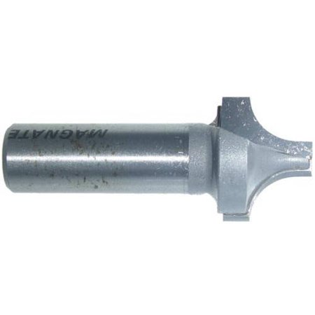 

Magnate 3919 Plunge Roundover Router Bit — 5/16 Radius; 1/4 Small Diameter; 1/2 Shank Diameter; 7/16 Cutting Length; 1-1/2 Shank Length