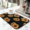 thumbnail image 2 of Washable Rubber Sunflower Cute Floral Dish Drying Mats for Kitchen Counter Home Large Coffee Bar Pad Accessories and Decor for Utensils Stemware 19.5''x12'', 2 of 6