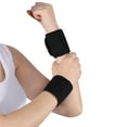 thumbnail image 2 of par de muñequeras deportivas cómodas con almohadilla autoadhesiva para bailar, voleibol y yoga., 2 of 13