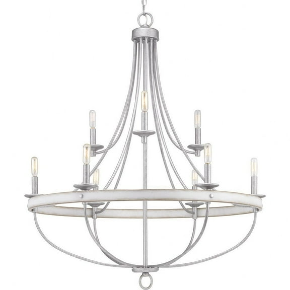 P400159-141-Progress Lighting-Gulliver - Chandeliers Light - 9 Light in Coastal style - 35.25 Inches wide by 40.5 Inches high-Galvanized Finish