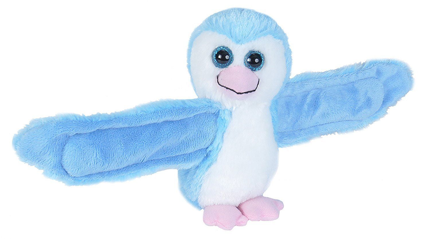 Wild Republic Huggers Ice Blue Penguin Plush Toy, Slap Bracelet, Stuffed  Animal, Kids Toys, 8