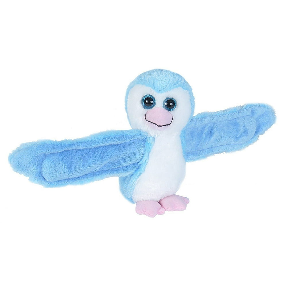 Wild Republic Huggers Ice Blue Penguin Plush Toy, Slap Bracelet