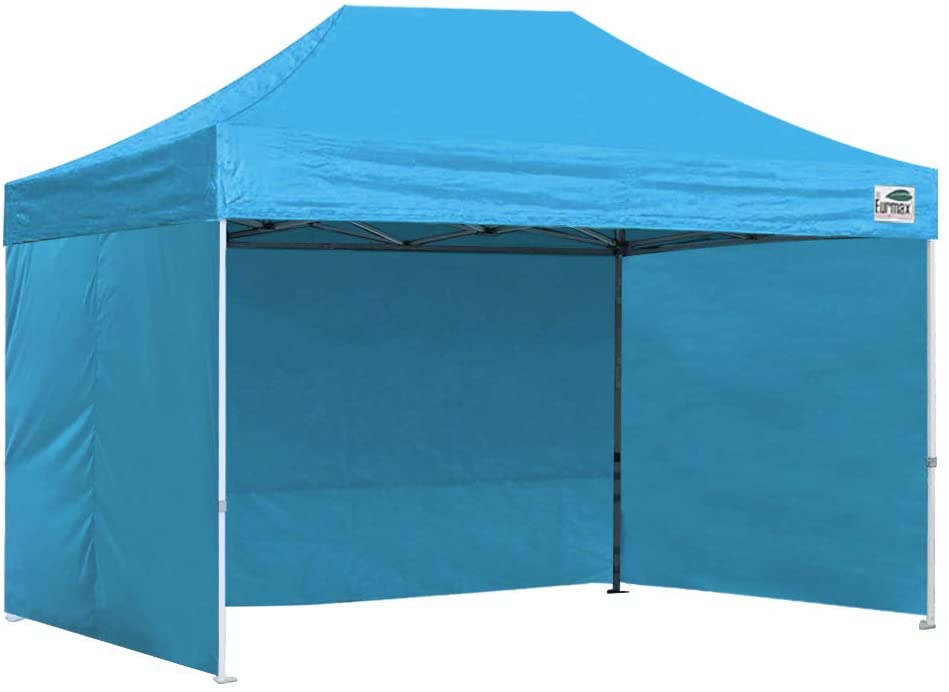 Eurmax 8x12 Ez Pop Up 4 Wall Canopy Instant Outdoor Party Tent Shade Gazebo 4 Sidew Walls Navy Blue Walmart Com Walmart Com