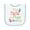 White and Light Blue, variant on Inktastic Nana and Pops Love Me Grandson Granddaughter Baby Terry Cloth Bib