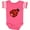 Football Pink and White, variant on Inktastic Ladybug with a White Heart Girls Baby Bodysuit