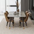 thumbnail image 2 of MODERN 6 Chairs Dining Tables Complete Kitchen Luxury Coffee Dining Tables  Free Shipping Esstische Set Furniture WW50DT My Lux Decor Round, 2 of 16