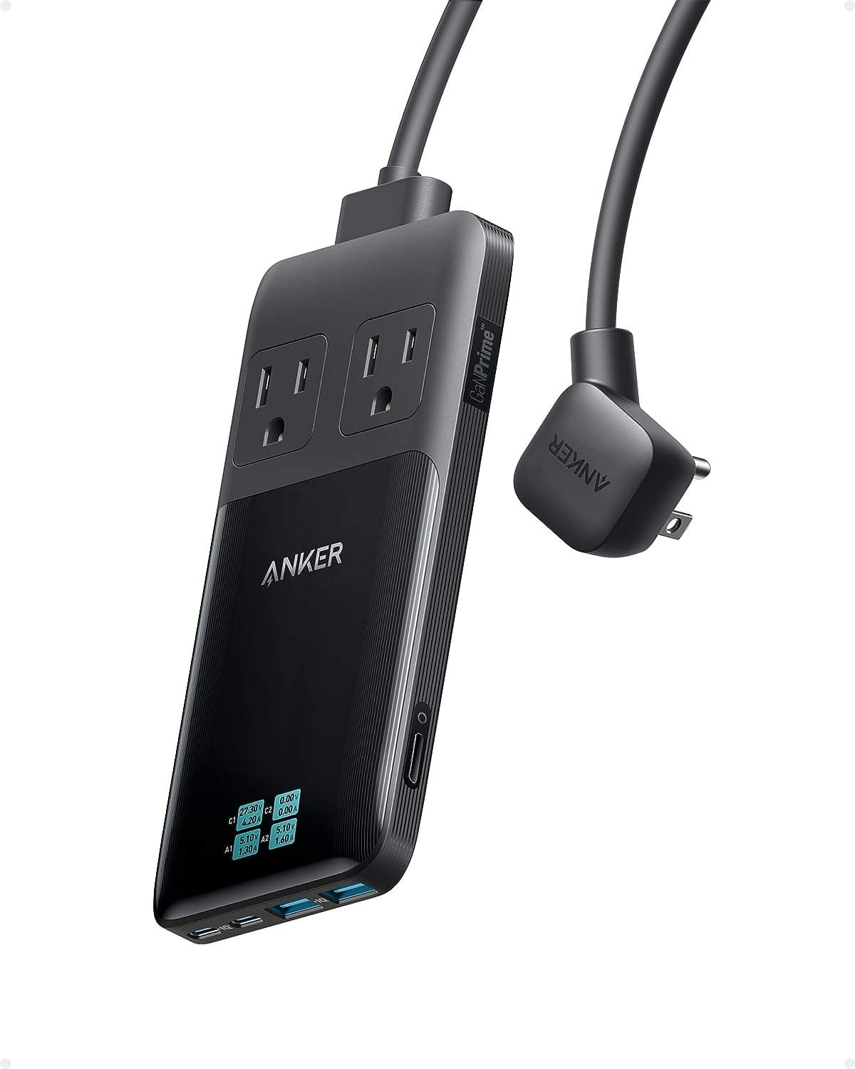 Anker Prime Charger, 200W 6-Port GaN Charging Station with USB-C