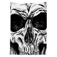 thumbnail image 3 of Ambesonne Skull Tablecloth Rectangular Table Cover, Gothic Sketch Evil Face, 60"x90", Black White, 3 of 4