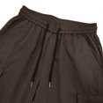 thumbnail image 6 of YLSDY Mens Baggy Cargo Pants Loose Fit Casual Lightweight Pants Comfy Sport Athletic Travel Fashion Trousers with Pocket Brown M, 6 of 9