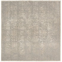 SAFAVIEH Meadow Eanna Abstract Area Rug, Ivory/Grey, 6'7" x 6'7" Square