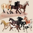 thumbnail image 4 of Miniature Horses Toy Detailed Texture High Simulation Decoration Accessories Farm Miniature Horses Animal Model Toy for Kids, 4 of 10
