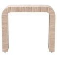 thumbnail image 2 of bali & pari Yareli Bohemian Woven Natural Grasscloth Console Table, 2 of 8