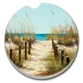 thumbnail image 1 of CounterArt "Path To The Ocean" 1 Pack Absorbent Stone Coaster for Vehicle Cup Holder 2.6” Diameter, 1 of 7