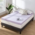 thumbnail image 4 of Mellow 4" Ventilated Memory Foam Mattress Topper with Lavender Infusion, Queen, 4 of 10