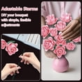 thumbnail image 4 of GZBricker Pink Roses Bouquet Building Sets Compatible with Lego Flowers Botanical Collection Collectible Model for Adults Girls Gift 585PCS, 4 of 6