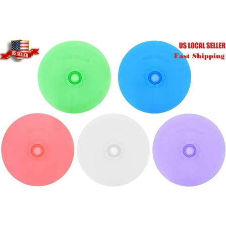 Silicone Fermentation Lids 5PCWaterless Airlock Wide Mouth Pickle Cover Sauerkraut Caps for Mason Jars Purple Silicone Cover