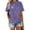 B-Purple, variant on XCHQRTI Dandelion Shirt Womens Be Kind Graphic Casual Short Sleeve Tee Top