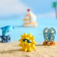 thumbnail image 3 of YAOMOBB Miniature Bucket Statue Miniature Seaside Theme Toy Kit 3/11 Pcs Mini Resin Surfboard Seashell Seabirds Dolphin Starfish Boats Bucket Shoes Models, 3 of 7