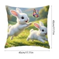 thumbnail image 2 of Nkmbld Easter Decorations Throw Pillow Covers Rabbits Short Lint Material Easter Ambiance Decoration Living Room Bedroom Sofa Pillowcase, 2 of 8