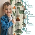 thumbnail image 3 of Blackout Kids Curtains,Beige Dinosaurs Volcanoes Pattern Childrens Insulated Curtains Set Of 2,Bedroom Essentials,Toddler Room Decor 52"x63", 3 of 5