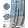 thumbnail image 3 of Ocean Beach Kitchen Curtains Summer Nature Blue Sea Waves Sky Cloudy Cafe Short Curtains for Bathroom Blackout Window Curtain Grommet Small Window Treatment Drapes for Bedroom Living Room 42"x45"x2, 3 of 9