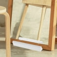 thumbnail image 3 of BESTONZON Wooden Floor Mirror Holder White Anti-Slip Artwork Display Rack, 3 of 8