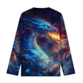 thumbnail image 4 of Falkdiz Boys Long Sleeve Shirts Cute Basic Pullover Party Casual Stylish Tshirts for Boys Crew Neck,Navy,Size: 9, 4 of 4