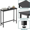 thumbnail image 4 of Narrow Console Table for Entryway - Modern Black Metal Frame, 4 of 9