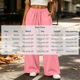 thumbnail image 2 of Tsivenald Sweatpants for Women Wide Leg High Waisted Sweat Pants Drawstring Elastic Waist Lounge Pants with Pockets Casual Comfy Pants, 2 of 9