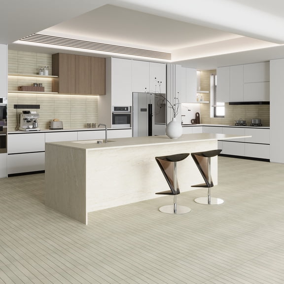 Armonía 2x16 in. Agave Green Matte Porcelain Elongated Subway Wall and Floor Tile (10.76 sq ft/case, 50-Pack)