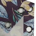 thumbnail image 4 of Ambesonne Leaf Print Grommet Curtain, Nature Vibes Leaves Art, 50"x120", Plum and Multicolor, 4 of 5