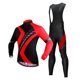 thumbnail image 2 of Bicicleta Bicicleta Ciclismo Camiseta Camiseta con pechera Conjunto Rojo Rojo XL Sunnimix Conjunto de pantalones con peto de jersey de ciclismo, 2 of 8