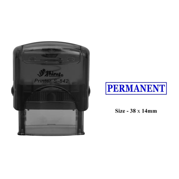Permanent Rubber Stamp Shiny S-842 Office Self Inking Stationary Stamp