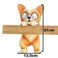 thumbnail image 2 of Solar Light-Small Yellow Dog Simulation Animal Pastoral Pendant Creative Fence Decorative Pendant Creative Cute Resin Solar Energy Outdoor, 2 of 5