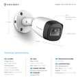 thumbnail image 2 of Amcrest ProHD 4MP 1520P 2688TVL Bullet Outdoor Security Camera (Quadbrid 4in1 HD-CVI/TVI/AHD/Analog), 4MP 2688x1520, 98ft Night Vision, IP67 Weatherproof, 125° Viewing Angle, White (AMC4MBC28-W-V2), 2 of 3