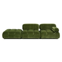 Jennifer Taylor Home Marcel 109.5" Bubble Modular Modern Chaise Single Arm 3-Piece Sofa