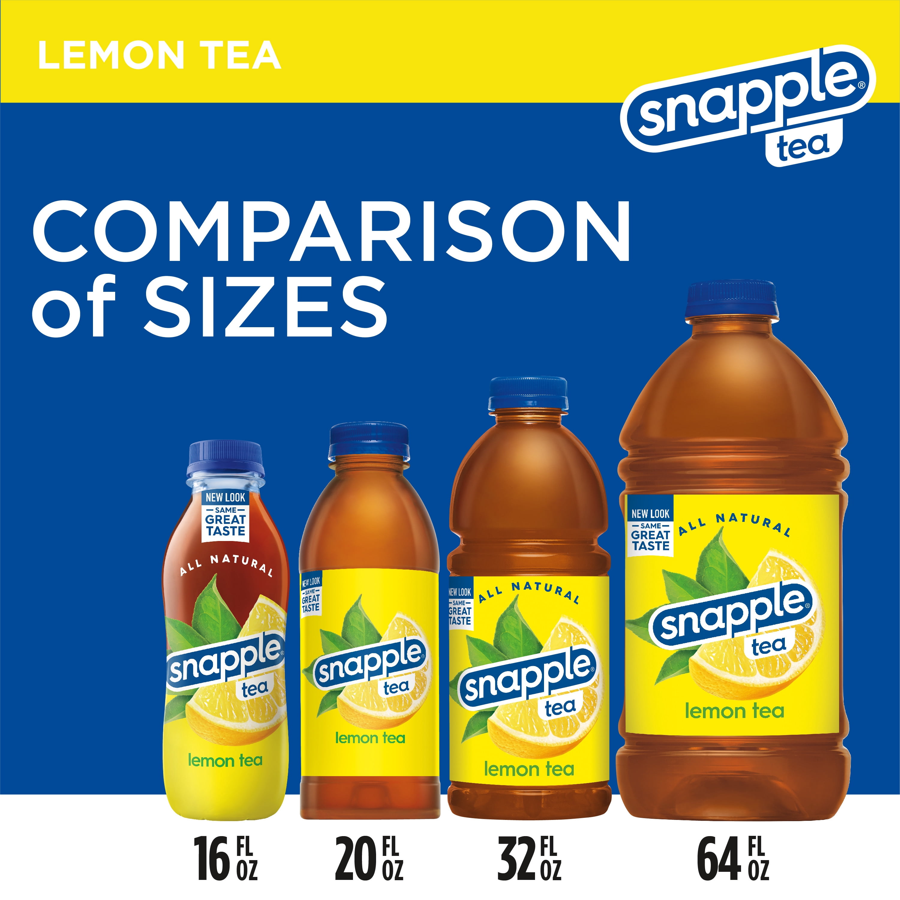 (4 pack) Snapple Lemon Tea, 32 fl oz bottle