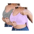 thumbnail image 2 of ManxiVoo 2 Pack Plus Size Womens Tank Tops with Built In Bra Soft Comfortable Sleeveless Yoga Fitness Camisole Stretchy Material M Size R, 2 of 9