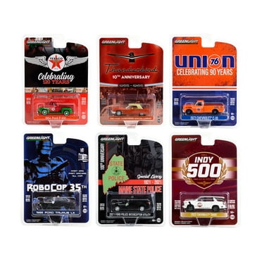 Diecast "Anniversary Collection" Set of 6 pieces Series 15 1/64 Diecast Model Cars by Greenlight