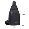 thumbnail image 3 of Specollect Small Crossbody Sling Bag - 11.81x6.69x2.17 Inch Chest Shoulder Bag with Earphone Hole for Travel, Hiking and Daily Use, 3 of 6