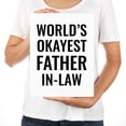 thumbnail image 3 of Koyal Wholesale Funny World's Okayest, Blank Greeting Card with Envelope, Humour, Banter, Father-In-Law, Set of 1, 3 of 5