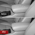 thumbnail image 5 of KBH Center Console Lid Armrest Cover for 2011-2020 Dodge Durango & Jeep Grand Cherokee, Leather Skin Upholstery Replacement for Car Accessories Interior, Gray, 5 of 7