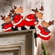 thumbnail image 4 of Christmas Door Frame Decoration Santa Claus Wooden Ornament Elk Xmas Decor, 4 of 7