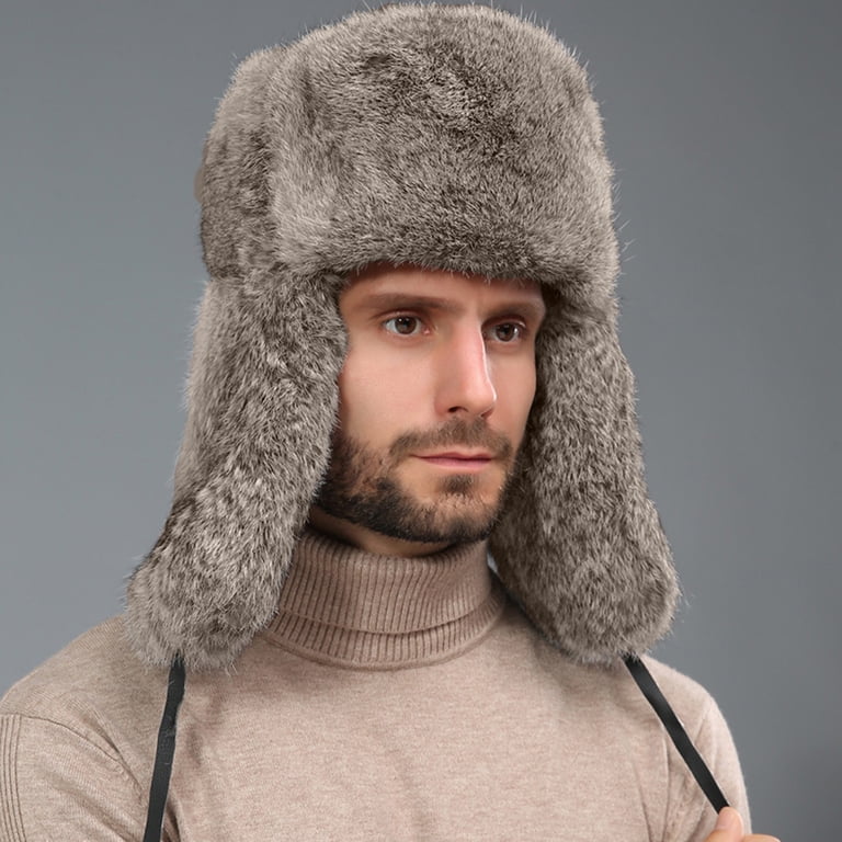 Awdenio Hats for Men Women Trapper Hat Russian Hat Faux 