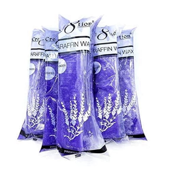 Cre8tion Paraffin Wax Refills 6 lbs of Lavender Paraffin Wax Block Use Paraffin Wax Machine for Hand and Feet