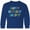 Royal Blue, variant on Inktastic Happy Birthday Daddy Long Sleeve Youth T-Shirt