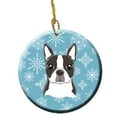 thumbnail image 1 of Snowflake Boston Terrier Ornement en Céramique, 1 of 1