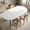 White-Black, variant on Sweiko Extendable Dining Table, 40"-71" Oval Table, Wooden Kitchen Table for 4-8 People, Oak Dining RoomTable for Home, Office
